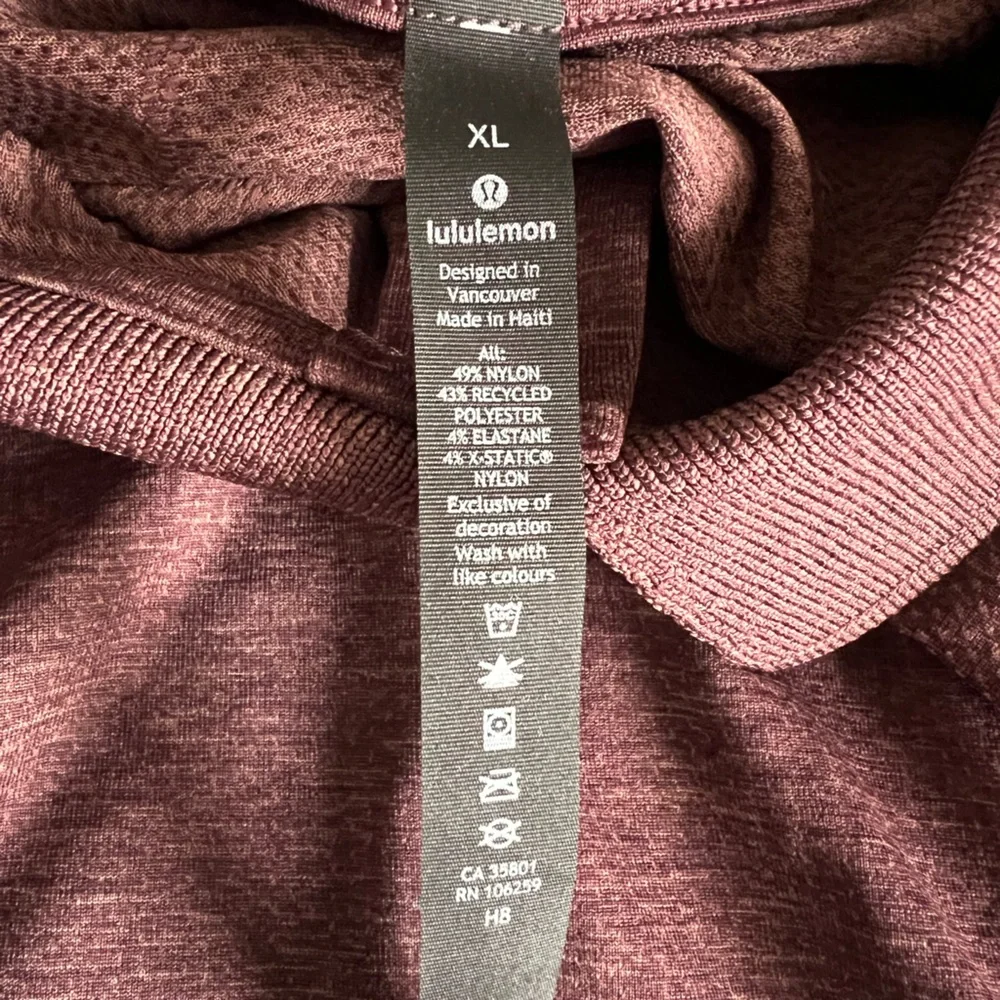 lululemon athletica Burgundy Polo Shirt - Picture 4 of 6